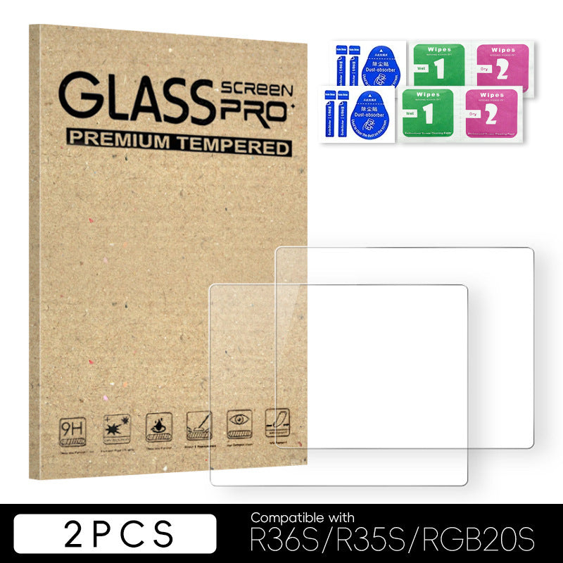 R36S / R35S / RGB20S Glass Screen Protector + Travel Case