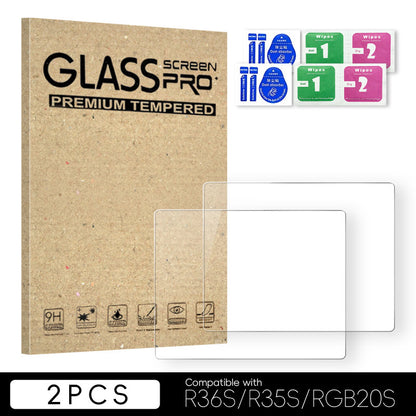 R36S / R35S / RGB20S Glass Screen Protector + Travel Case